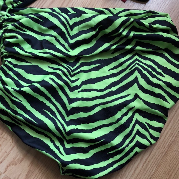 Guess bright green&black high waist bikini size M - Picture 3 of 6
